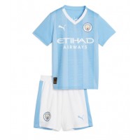 Manchester City Domaci Dres za djecu 2023-24 Kratak Rukav (+ Kratke hlače)